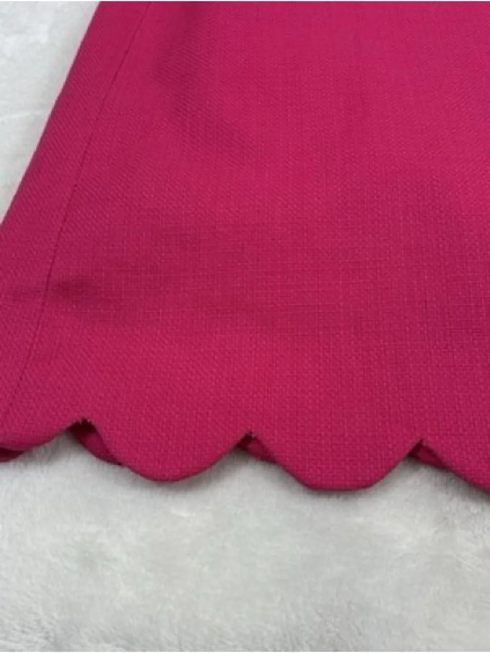 EUC J. Crew Scalloped Sheath Midi Dress, Sleeveless, Lined and Zipper Back